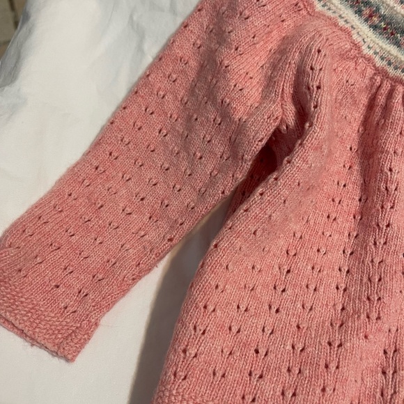 Pink Knit Cardigan with Button Front - Picture 2 of 6